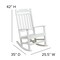 Flash Furniture Winston All-Weather Rocking Chair in White Faux Wood, PK2 2-JJ-C14703-WH-GG - alternate 10